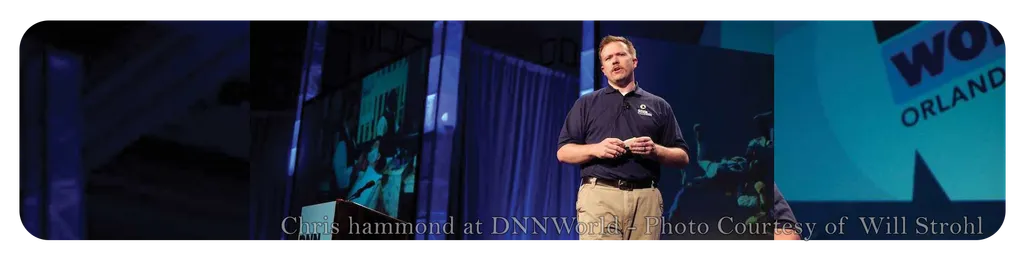 Chris Hammond presenting at a conference.